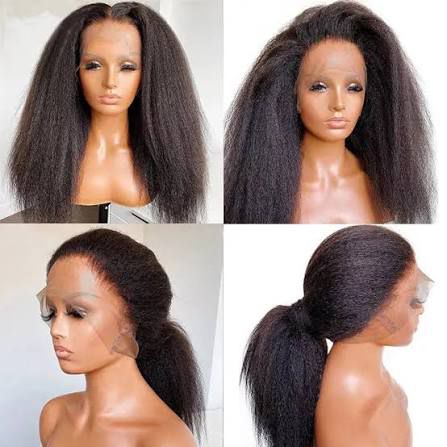 Perruque Kinky Straight Lace Frontal