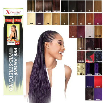 Mèches X-PRESSION ULTRA BRAID PRÉ-ÉTIRÉ ref: 39