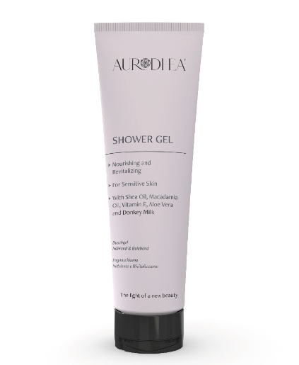 Gel douche au Lait d’Ânesse - 250 ml | Enrichi en huile de Karité, huile de Macadamia, Aloe Vera et Vitamine E